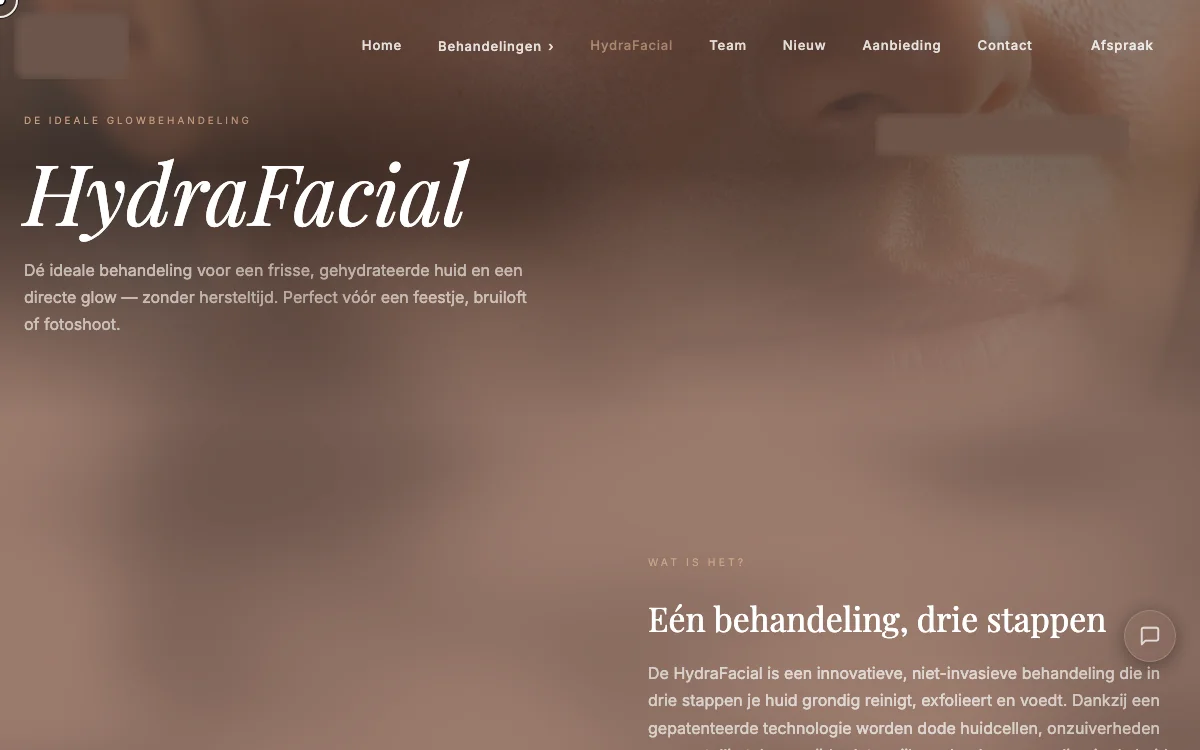 Salonwebsite met boekingen en boekhoudmodule